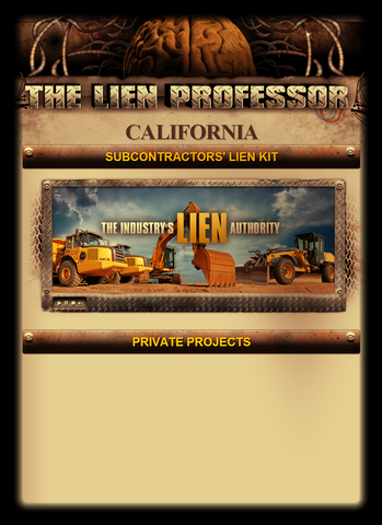 California Subcontractors' Lien Kit
