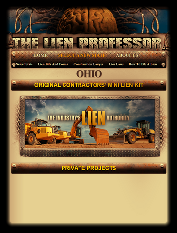 Ohio Original Contractors' Mini Lien Kit