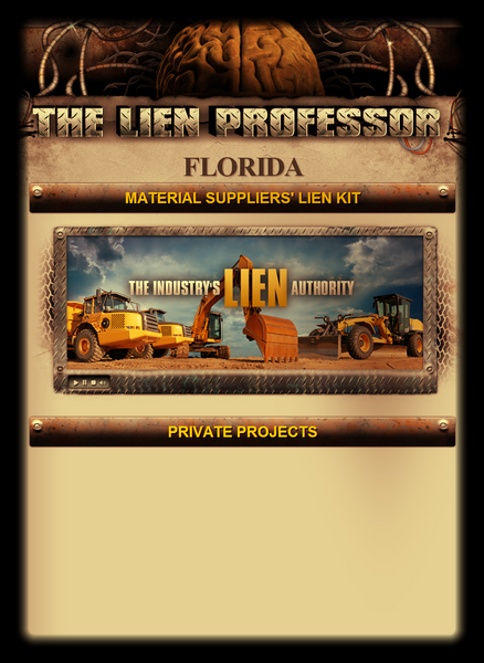 Florida Material Suppliers' Lien Kit